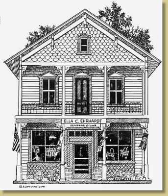 343x400 Wayne County Historical Society - General Store Drawing