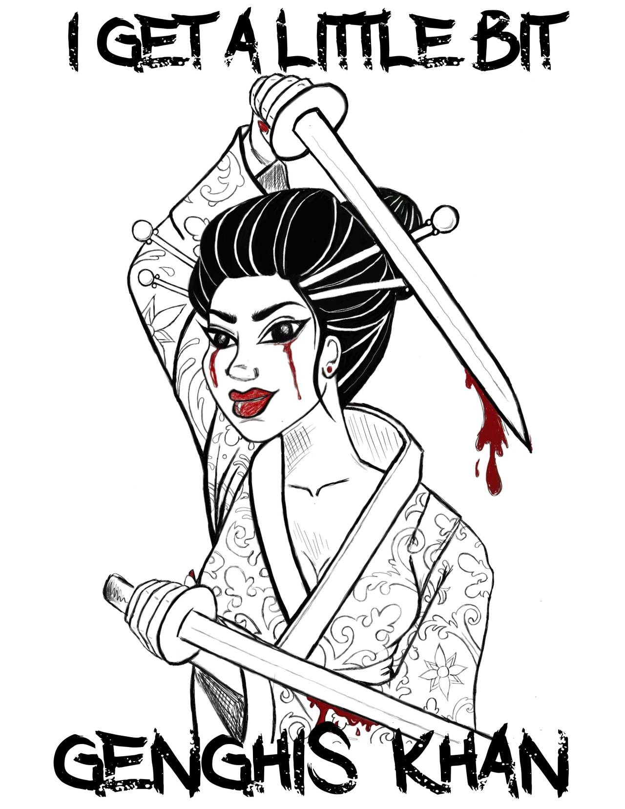 1280x1656 ice cold kicks miike snow - Genghis Khan Drawing