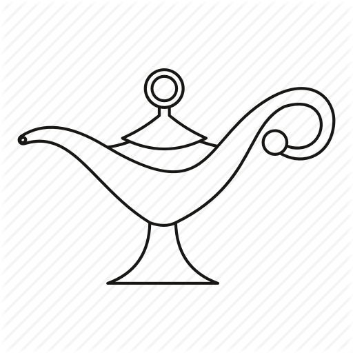 512x512 Collection Of Free Genie Drawing Download On Ui Ex - Genie Bottle Drawing