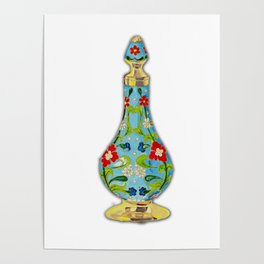 264x264 Genie Posters - Genie Bottle Drawing