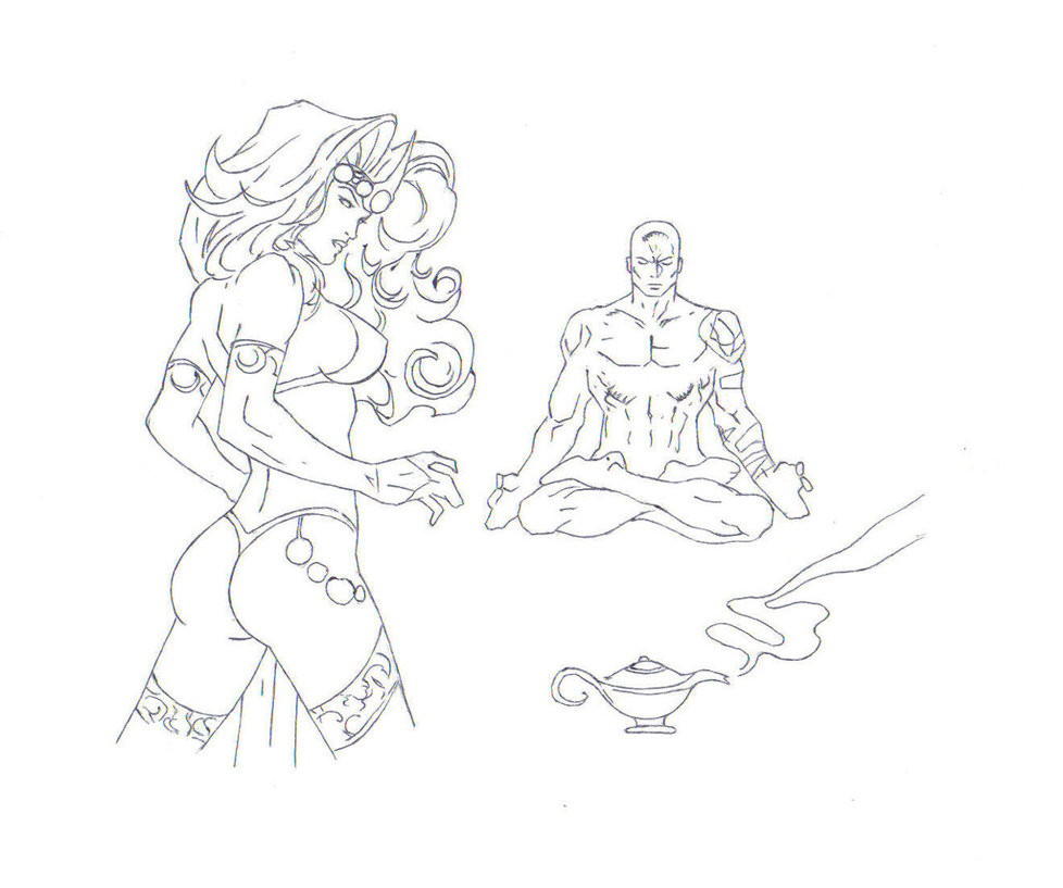 978x817 genie drawing creative art drawing skill - Genie Drawing