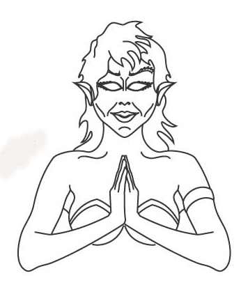 346x412 how to draw a fantasy genie - Genie Drawing