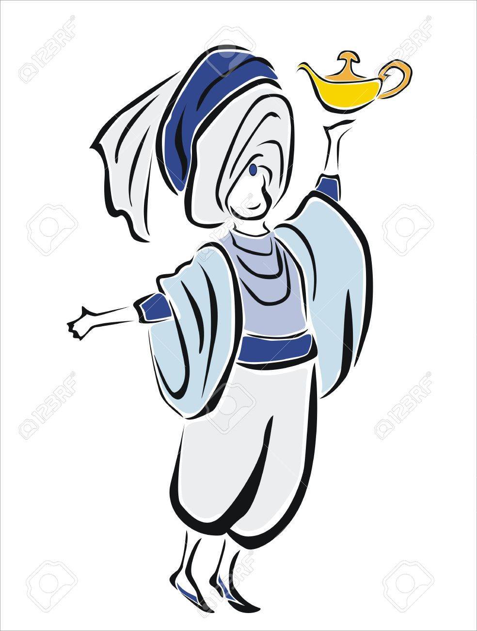 984x1300 Aladdin Magic Lamp Drawing Genie Drawing Smoke For Free - Genie Lamp Drawing