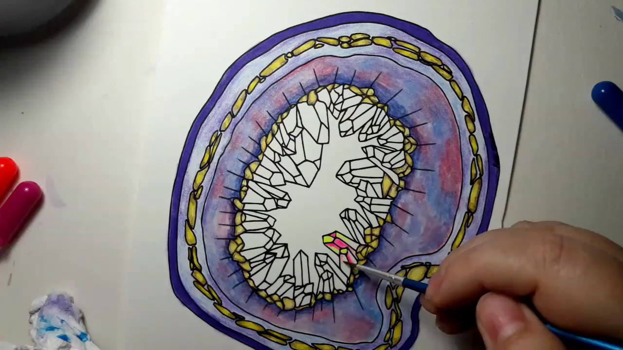 1280x720 geode crazy crystals! - Geode Drawing