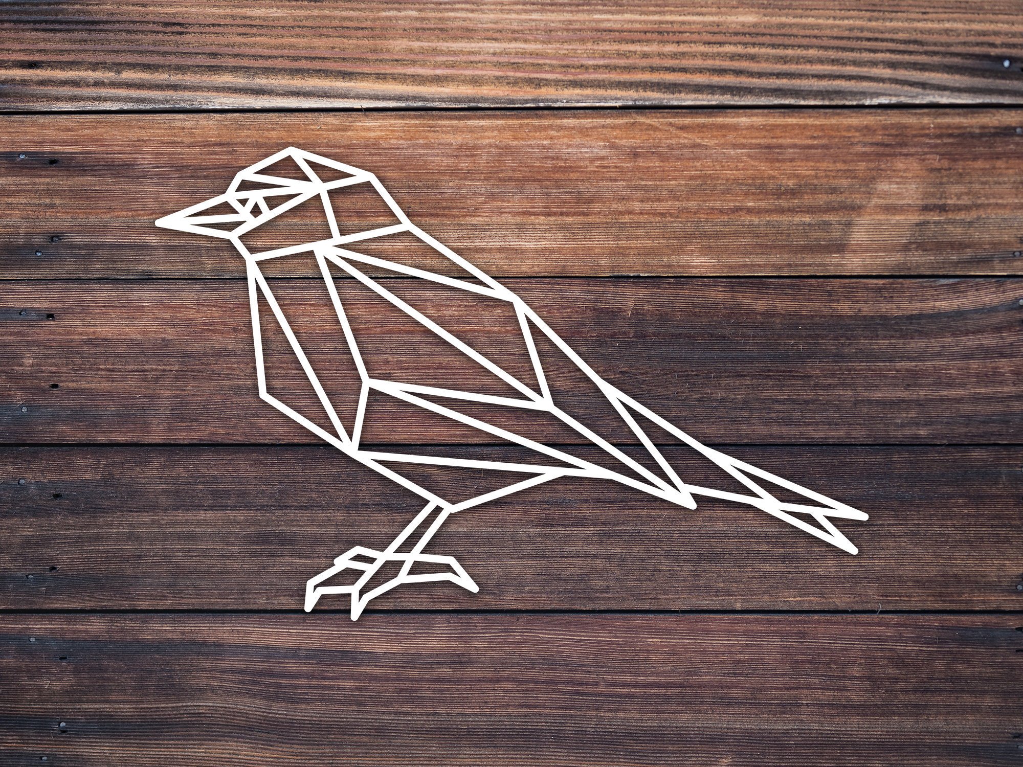 geometric bird drawing