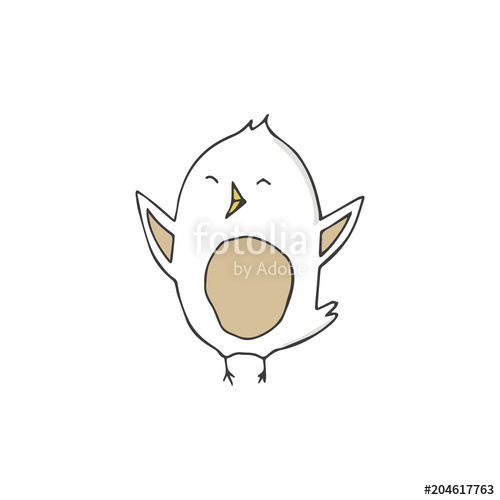 500x500 Sparrow Vector Songbird Illustration Singer Drawing Character Bird - Geometric Bird Drawing