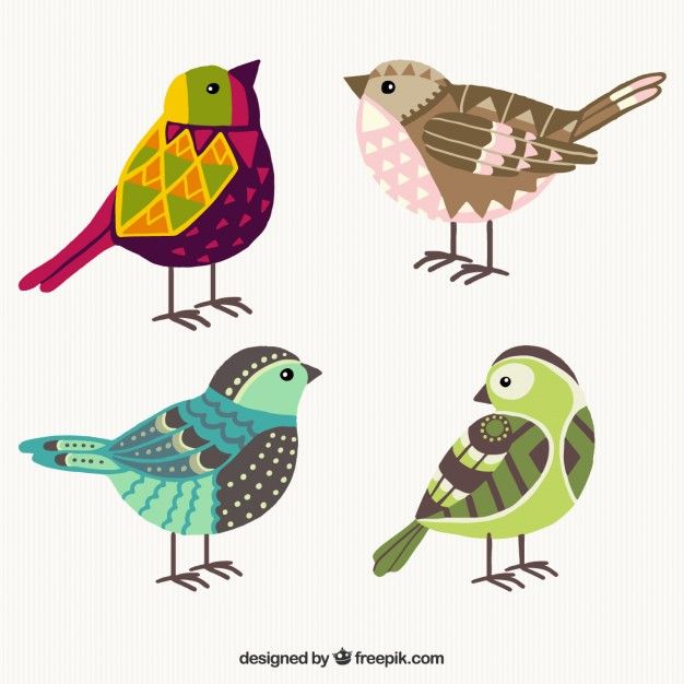 626x626 Biirdies Birds Bird, Watercolor And Watercolor Bird - Geometric Bird Drawing