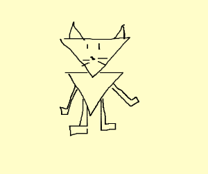 300x250 Geometric Cat Drawing - Geometric Cat Drawing