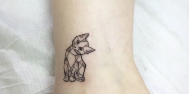 660x330 Geometric Cat Original Drawing And Tattoo Of Kaiser Sin Since - Geometric Cat Drawing