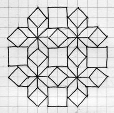 236x233 Graph Paper Art Made - Geometric Drawing Designs