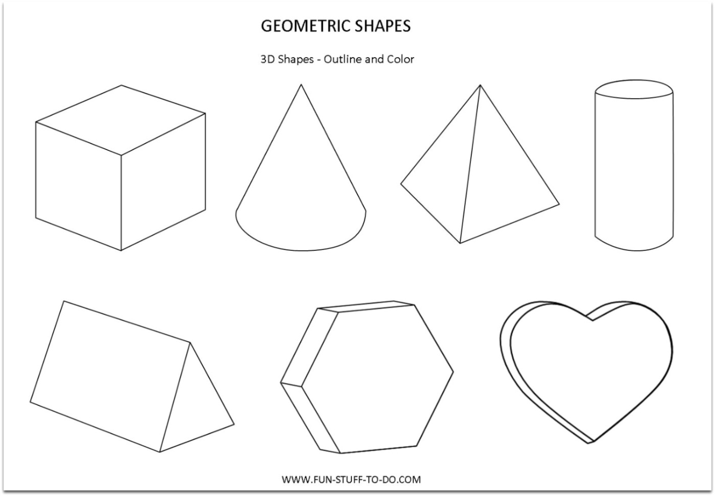 1400x971 Geometric Shapes Worksheets Free To Print - Geometric Drawing For Kids