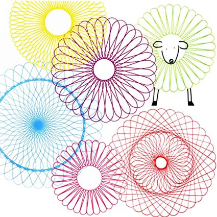 425x425 Pausseo A Set Of Magic Curve Ruler,student Kids - Geometric Drawing For Kids