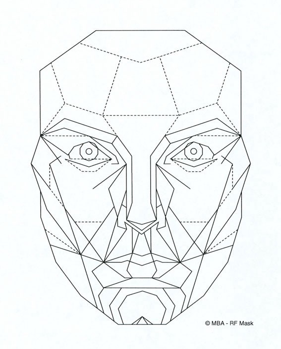 567x705 The Hollywood Face The Marquardt Golden Phi Mask Ac Medium - Geometric Face Drawing