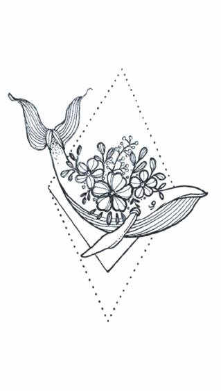 319x563 Detail Feedback Questions About Waterproof Temporary Fake Tattoo - Geometric Fish Drawing