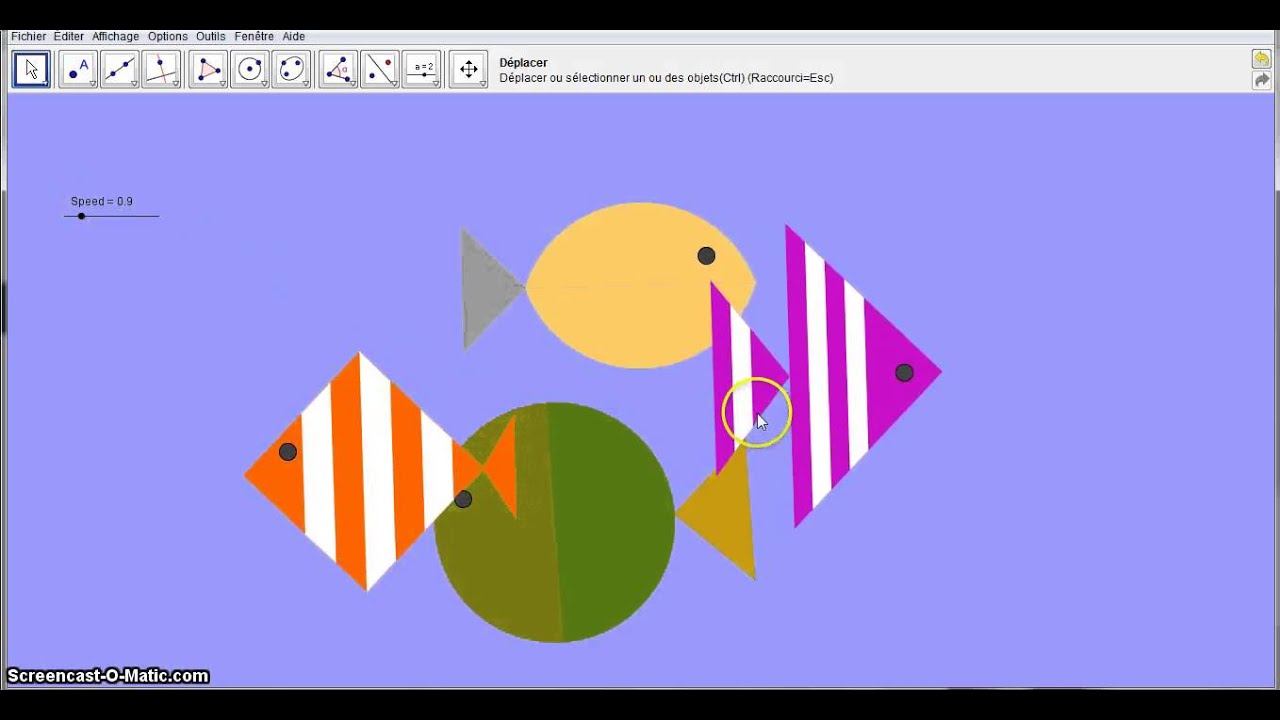 1280x720 Drawing Geometric Fish With Geogebra - Geometric Fish Drawing