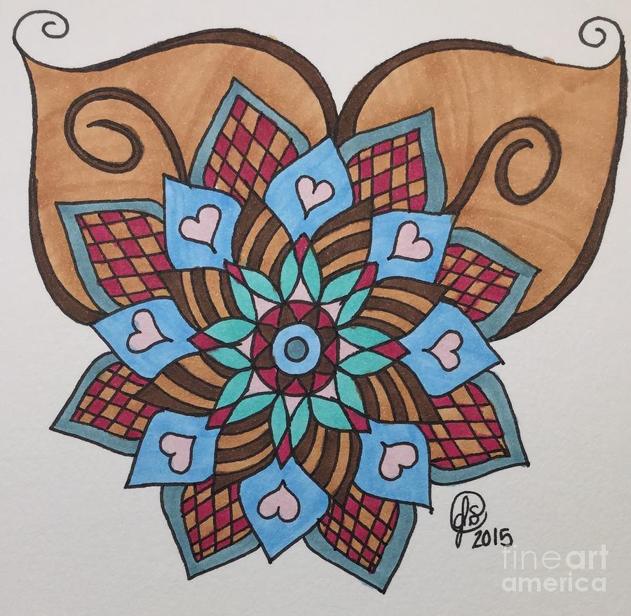 900x878 Geometric Flower Drawing - Geometric Flower Drawing