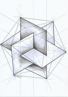 235x331 Polyhedra - Geometric Patterns Drawing