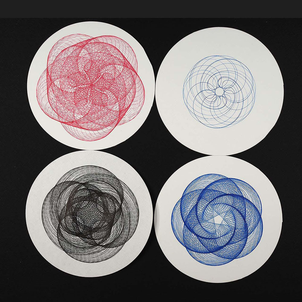 1000x1000 Draw Infinite Geometric Designs With The Duograph, A Compact New - Geometric Patterns Drawing