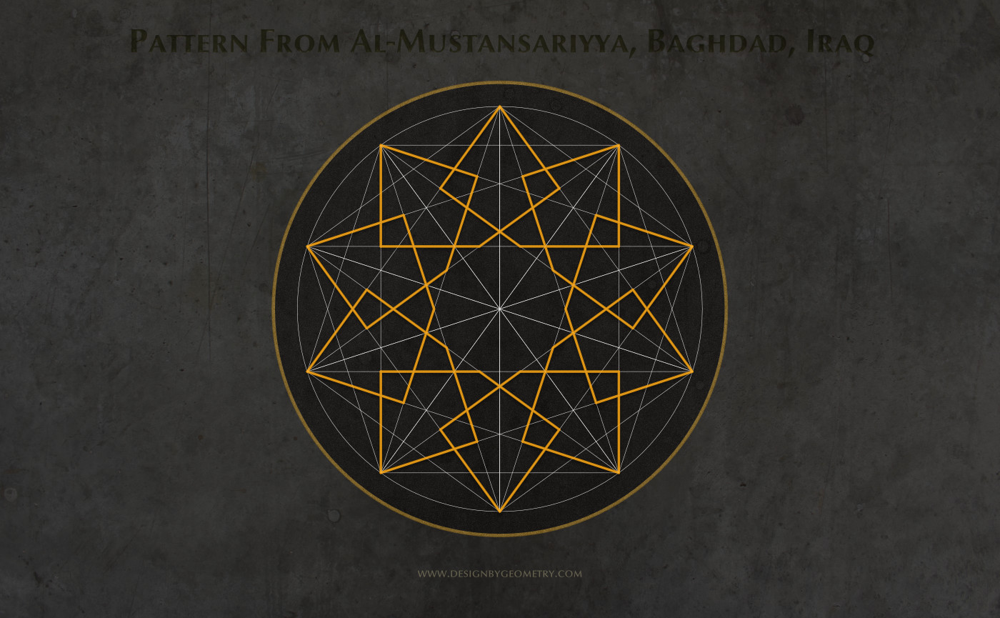 1400x865 Drawing Islamic Geometric Star Patterns - Geometric Patterns Drawing