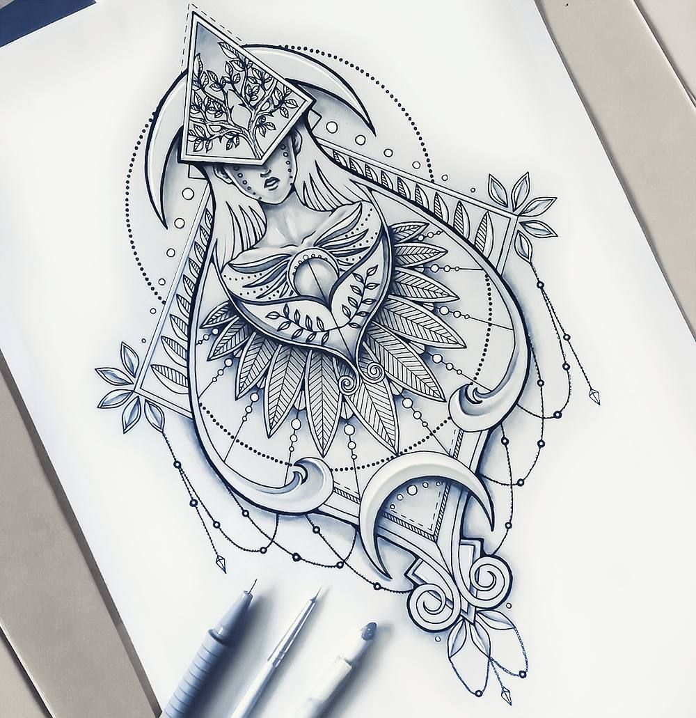 1000x1031 geometrical drawing detailed illustration on instagram - Geometrical Drawing