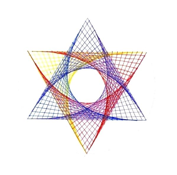 600x595 star line drawing math circle round shape line lines dot sots - Geometrical Drawing