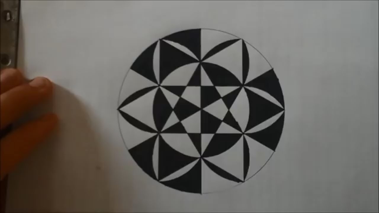 1280x720 The Art Of Drawing Circles - Geometrical Shapes Drawing