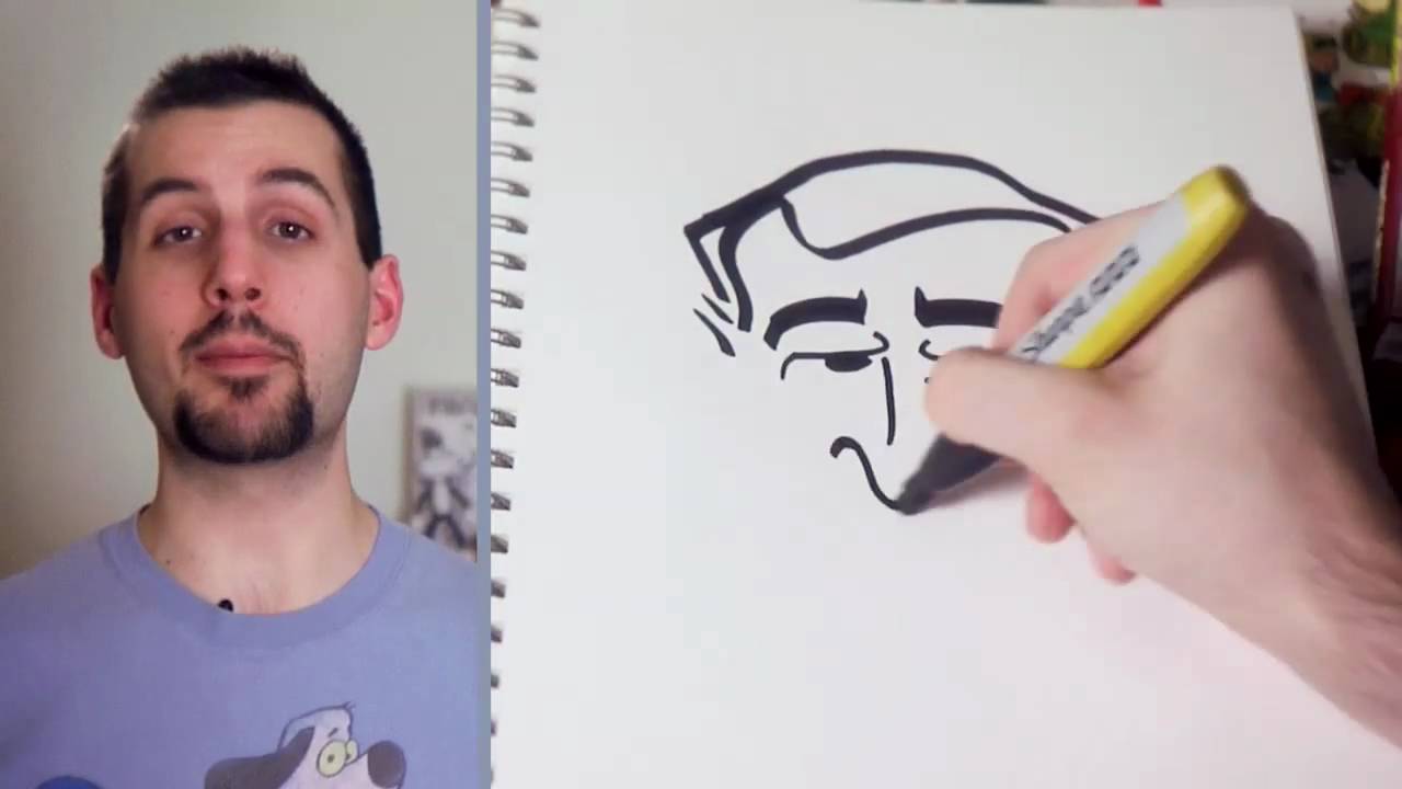 1280x720 how to draw george w bush in seconds - George Bush Drawing