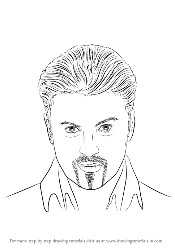 566x800 Learn How To Draw George Michael - George Drawing