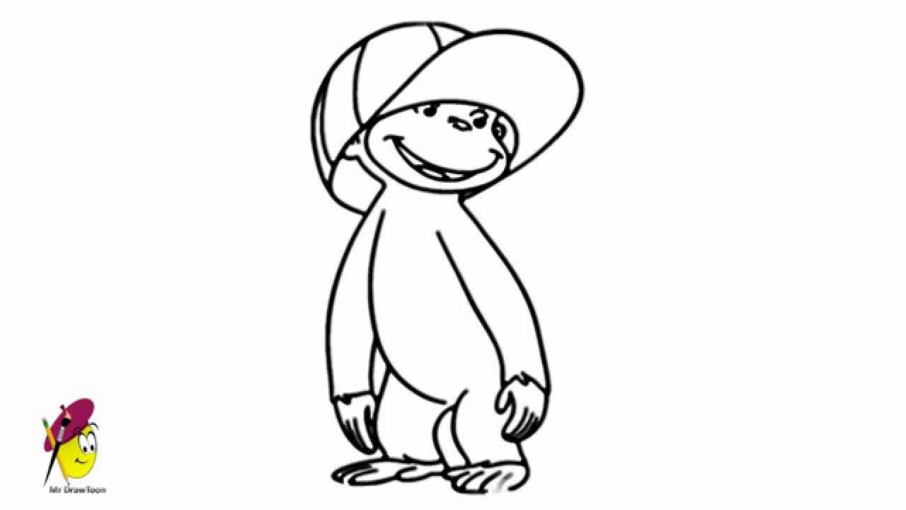 1280x720 curious george wearing hat - George Drawing