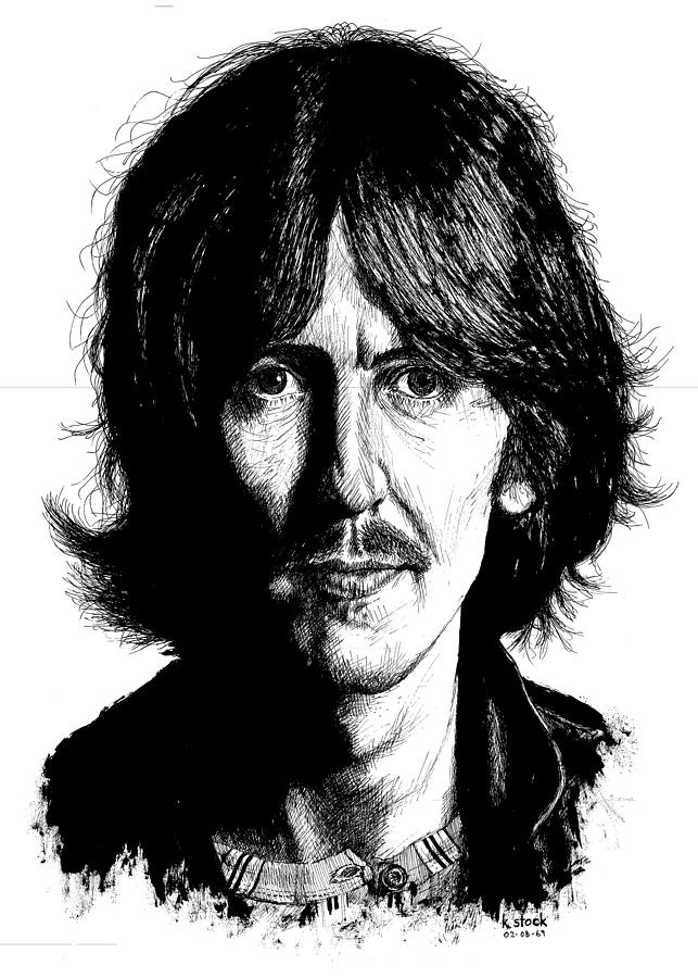 643x900 george harrison drawing - George Harrison Drawing