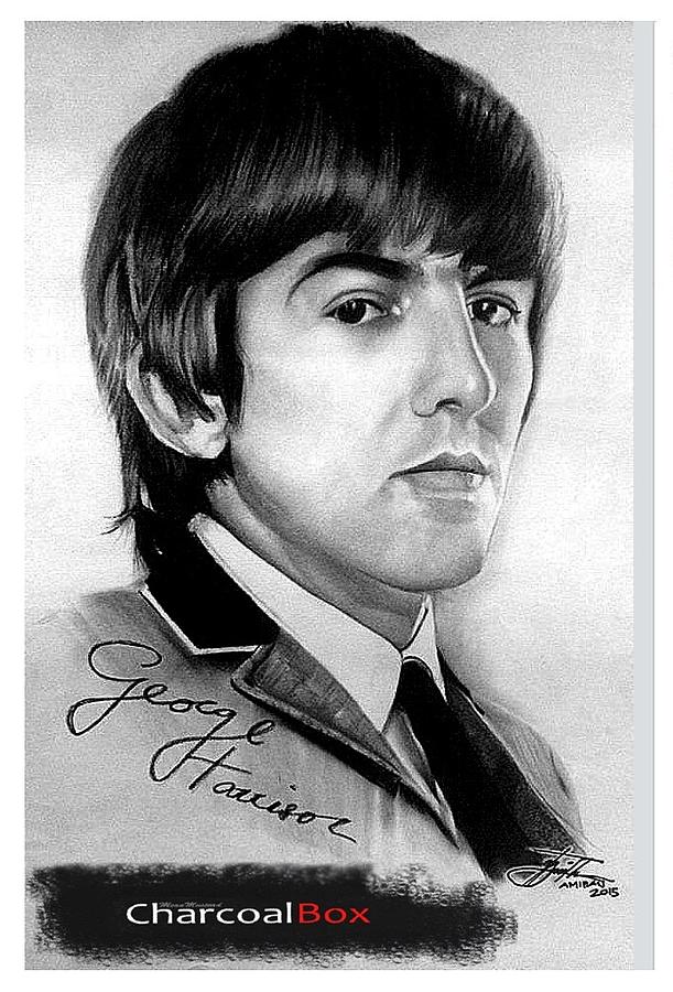 611x900 george harrison drawing - George Harrison Drawing