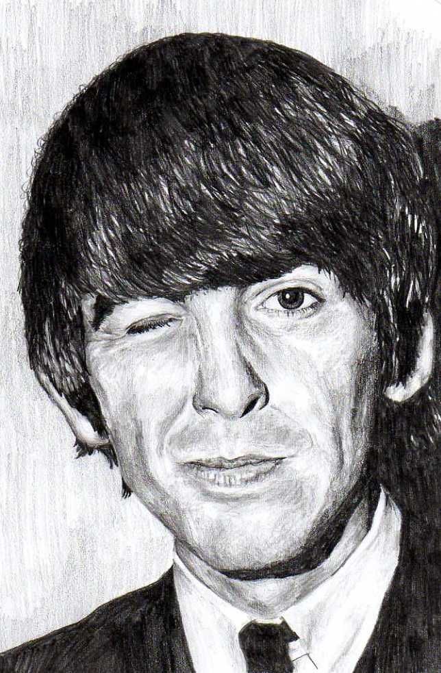 644x983 george harrison - George Harrison Drawing