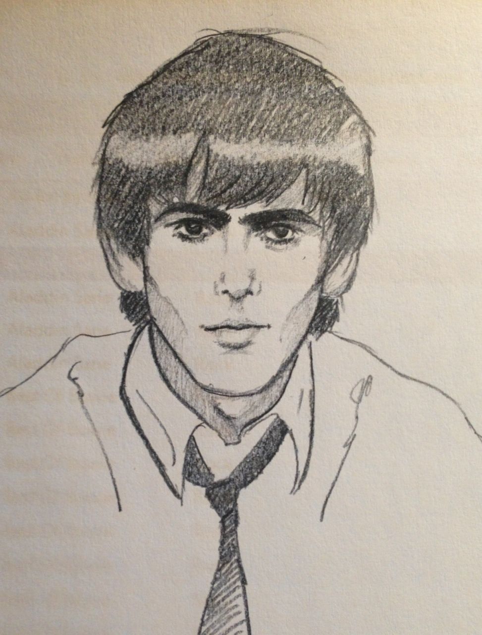 973x1280 george harrison drawing! art the beatles, beatles art, george - George Harrison Drawing