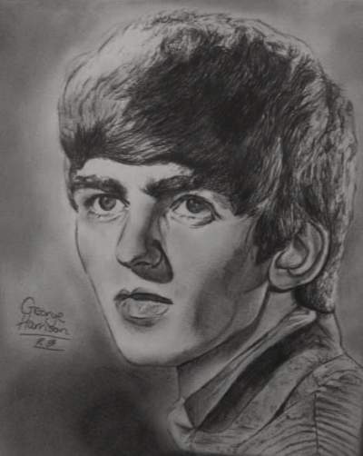 400x502 george harrison teen ink - George Harrison Drawing