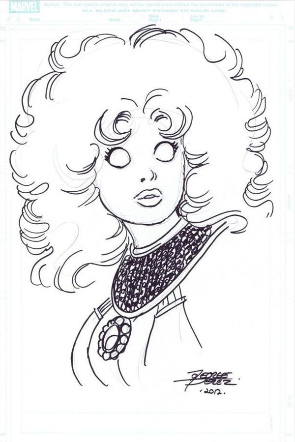 600x899 starfire - George Perez Drawing