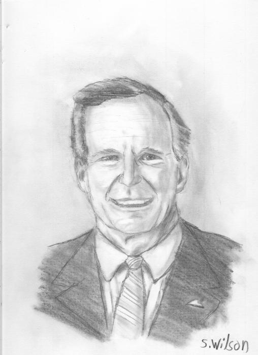 508x700 george w bush drawing image drawing skill - George W Bush Drawing