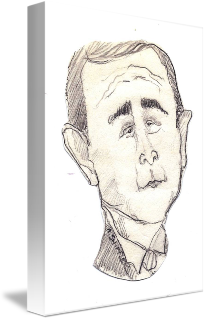 417x650 george w bush - George W Bush Drawing