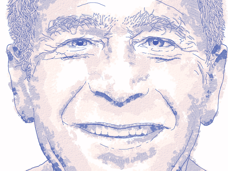 800x600 portrait of george w bush - George W Bush Drawing