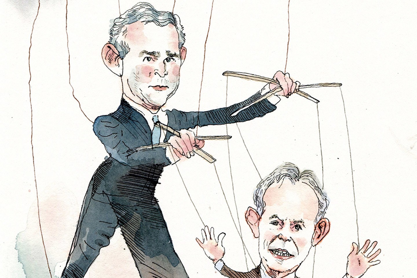 1440x960 why the george w blair political bromance is still - George W Bush Drawing