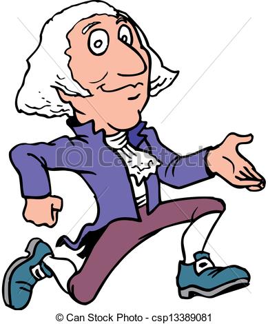 389x470 george washington - George Washington Cartoon Drawing