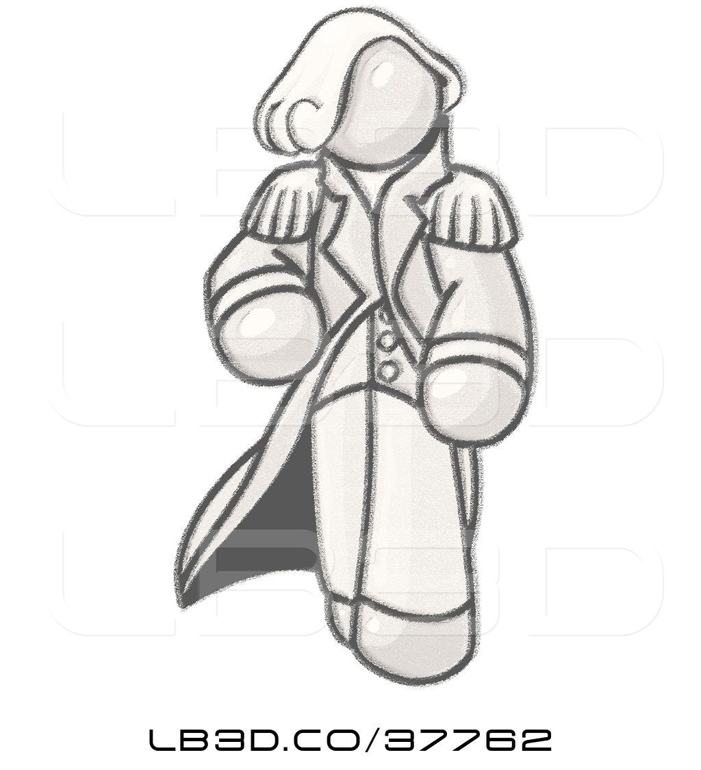 1024x1124 illustration of cartoon sketched design mascot george washington - George Washington Cartoon Drawing