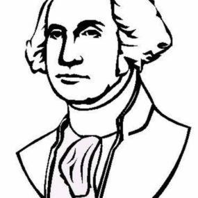 285x285 drawing george washington for kids - George Washington Cartoon Drawing