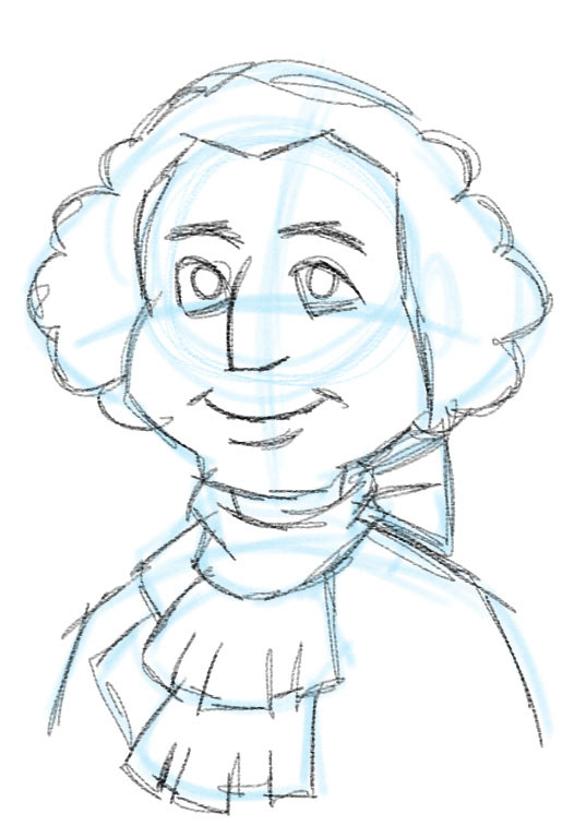 537x768 Faith Butterfield - George Washington Cartoon Drawing