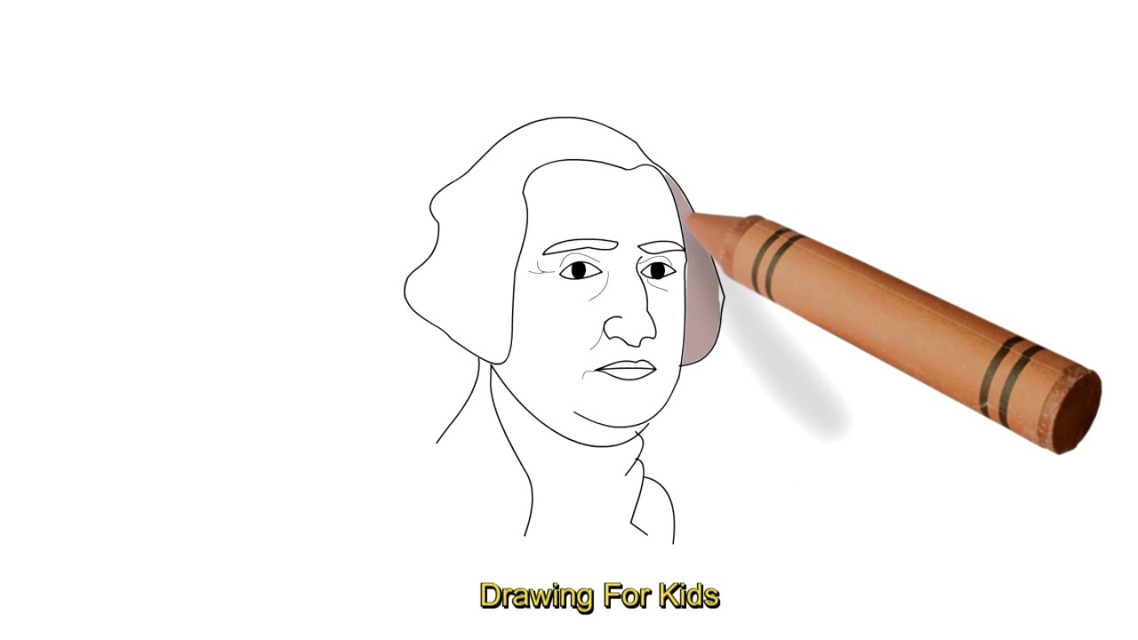 1280x720 how to draw george washington draw old president of usa - George Washington Drawing