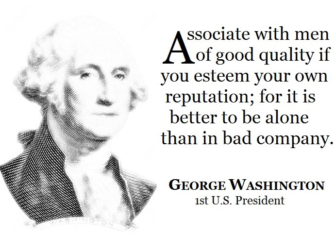 690x484 George Washington Drawing With Quotes - George Washington Drawing Simple