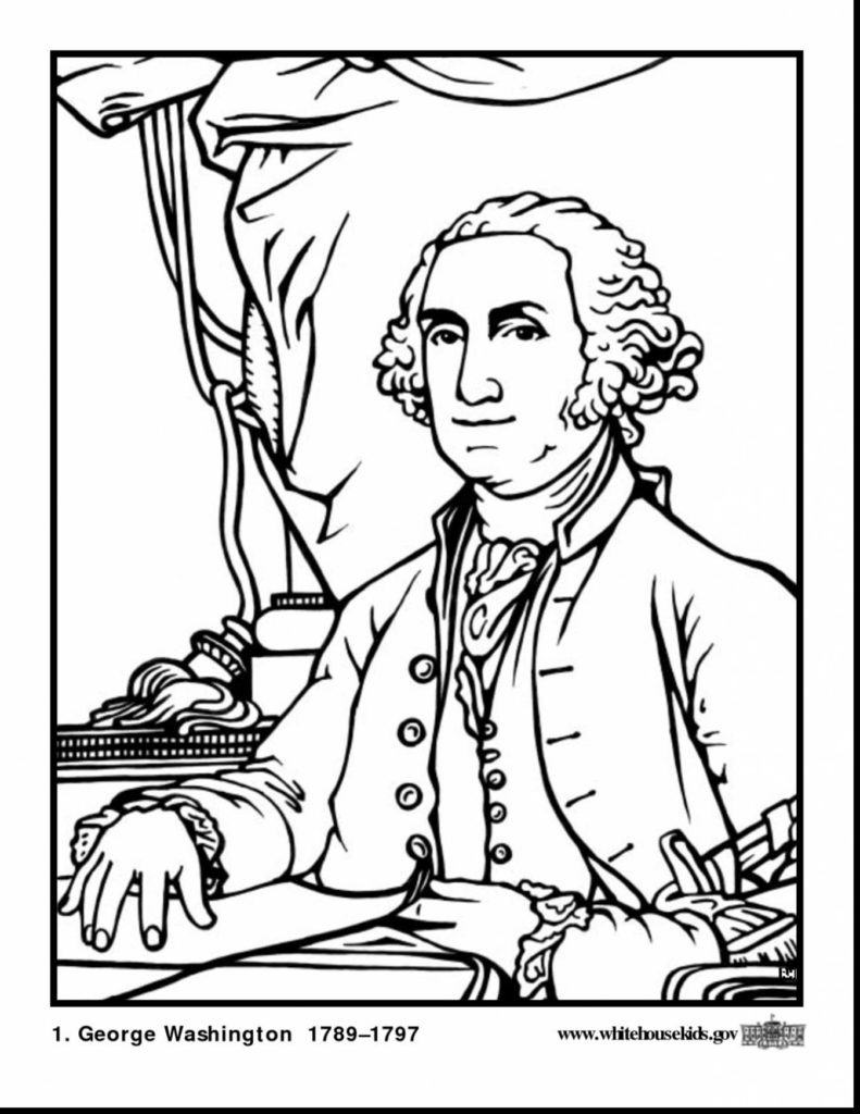 791x1024 How To Draw George Washington Coloring - George Washington Drawing Simple