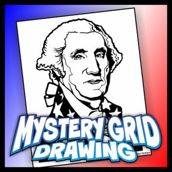 350x350 Mystery Grid Drawing President George Washington Tpt - George Washington Drawing Simple