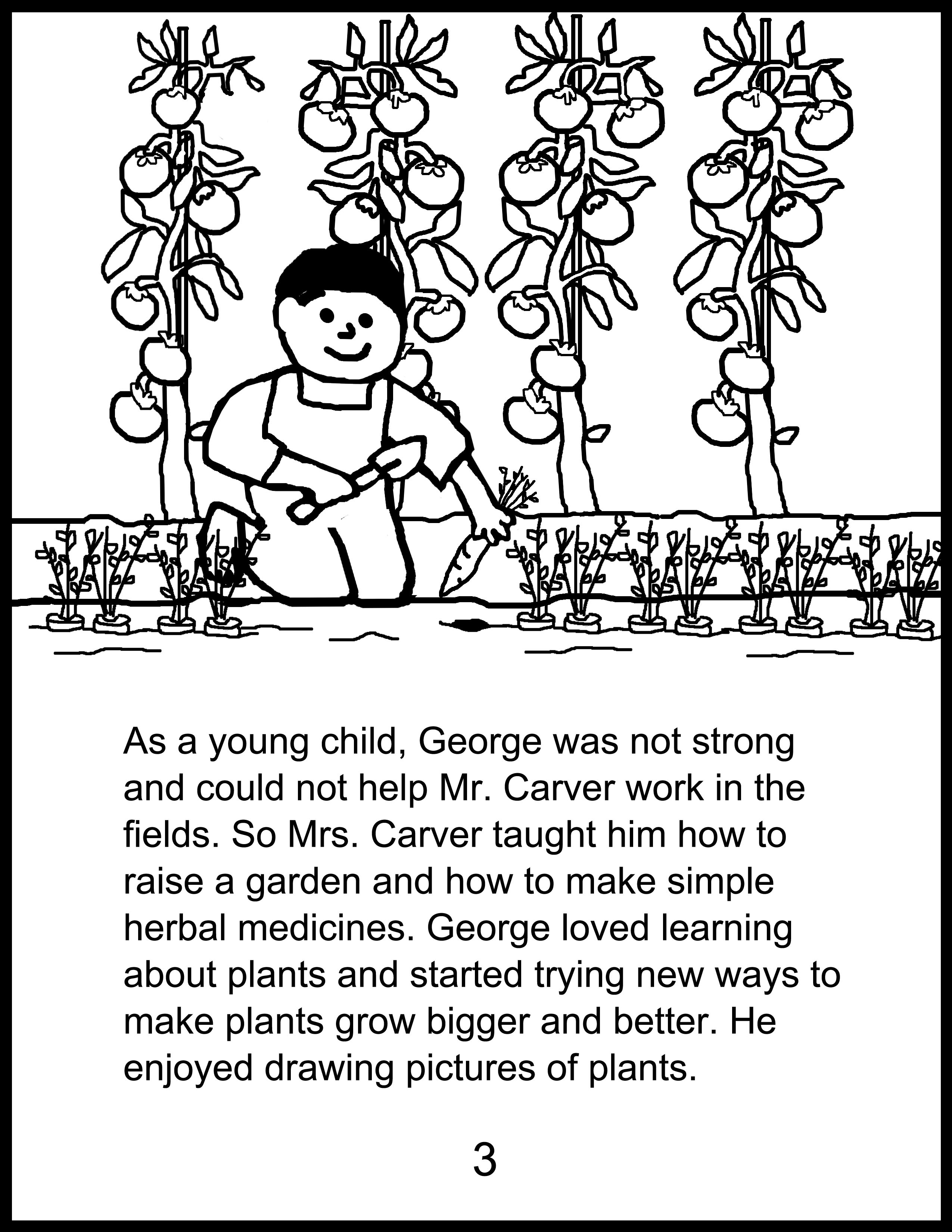 2550x3300 George Washington Carver - George Washington Drawing Simple