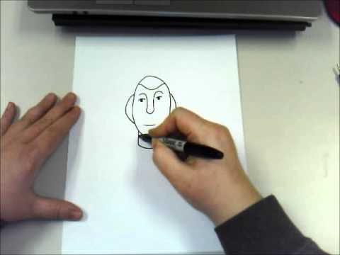 480x360 Creating An Easy Portrait Of President George Washington - George Washington Drawing Simple