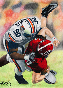 216x300 Georgia Bulldogs Drawings Fine Art America - Georgia Bulldogs Drawings